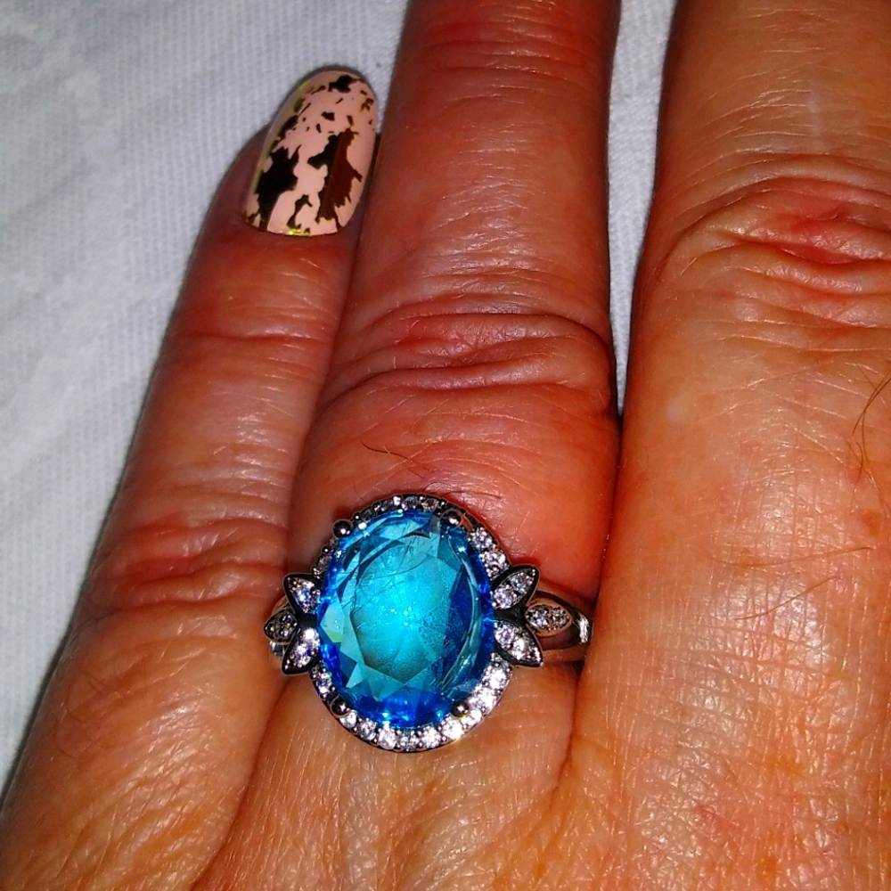 London blue topaz ring